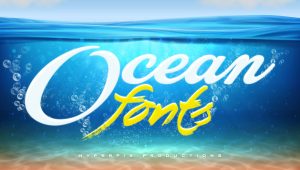 Best Free and Premium Ocean Fonts