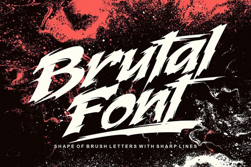 brutal samurai font