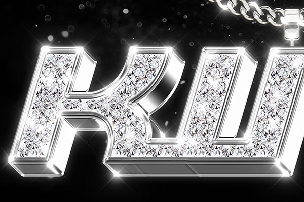 Bling Bling Diamond Text Effect and Logo Style 