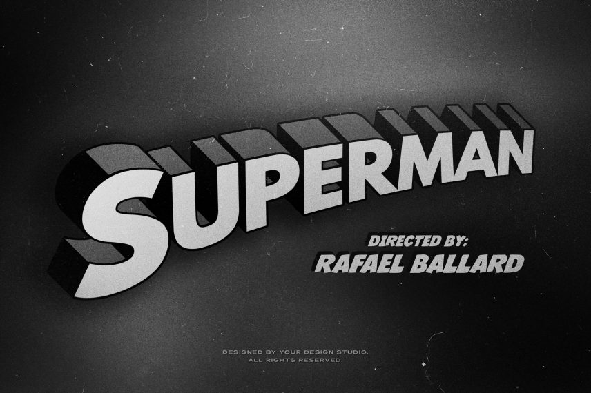 Old Movie Title Style Vol 5 PSD Text Effect Template