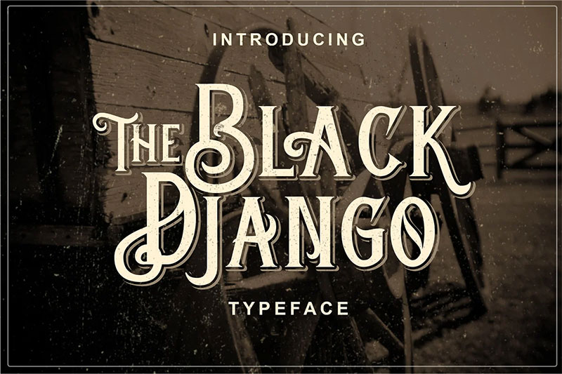 black django typeface victorian font