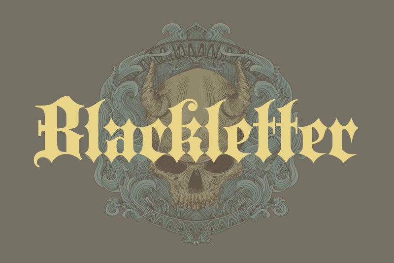 blackletter tattoo font