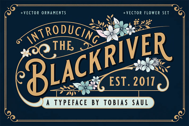 blackriver victorian font