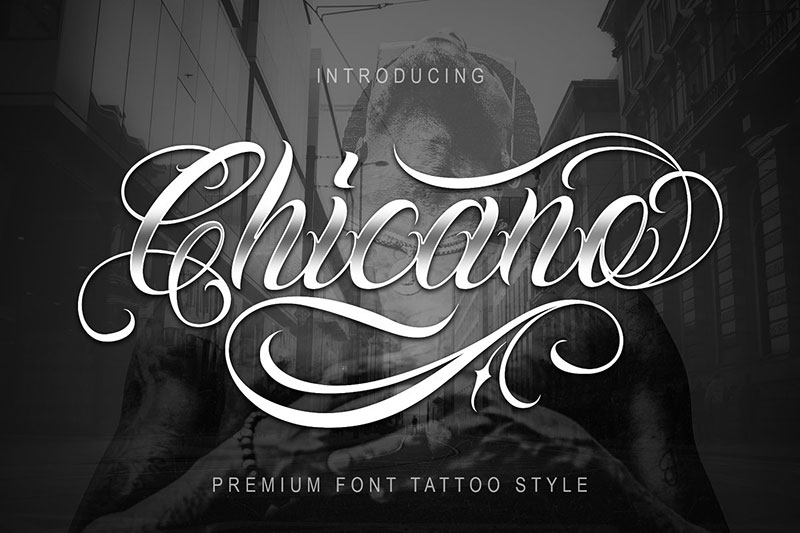 chicano tattoo font