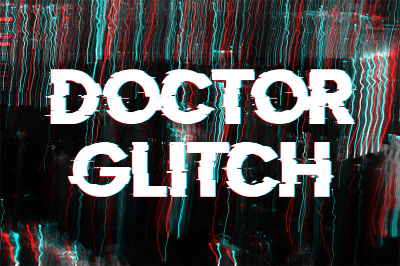 doctor glitch fight font
