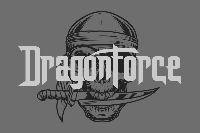dragonforce tattoo font