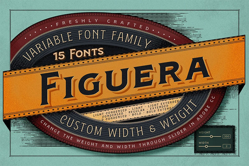 figuera variable victorian font