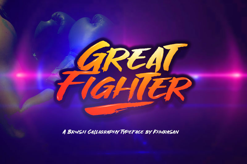great fighter fight font