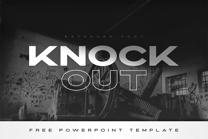 knockout extended fight font