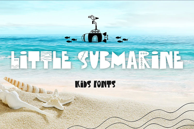 little submarine kids font