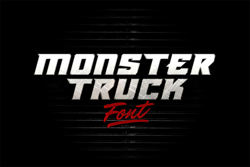 monster truck fight font