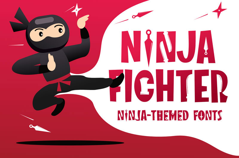 ninja fighter fight font