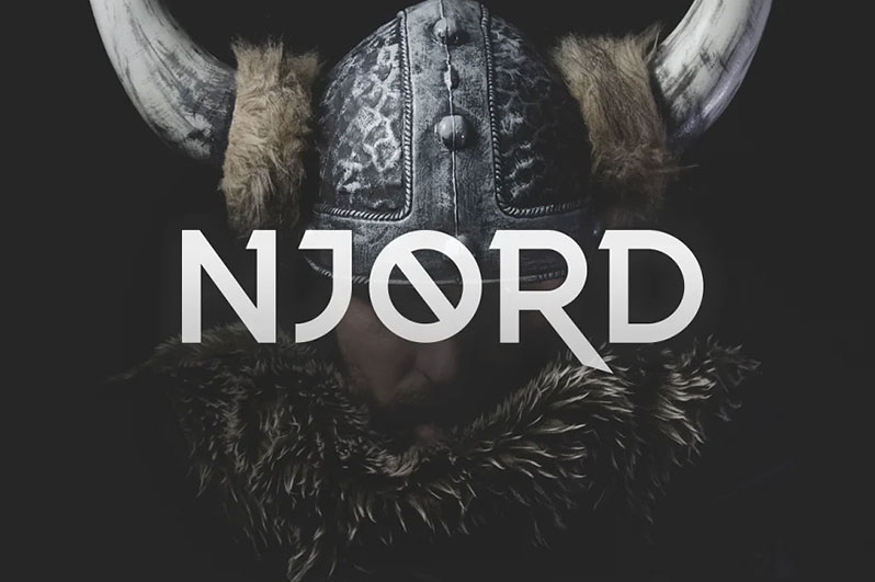 njord typeface scandinavian font