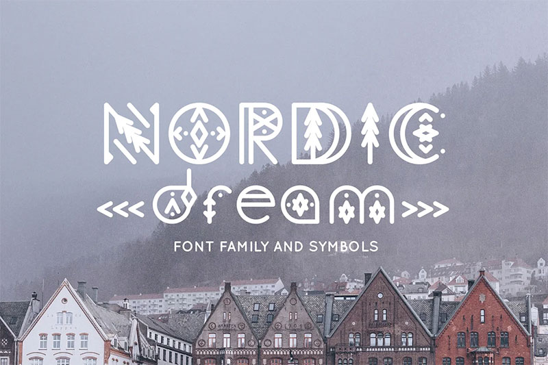 nordic dream scandinavian font