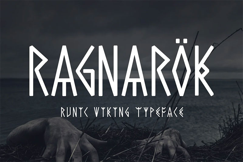 ragnarok runic viking scandinavian font