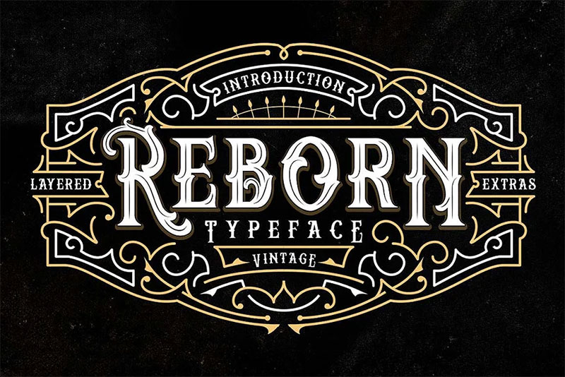 reborn typeface victorian font