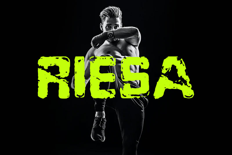 riesa fight font