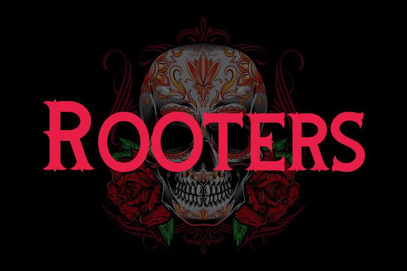 rooters tattoo font