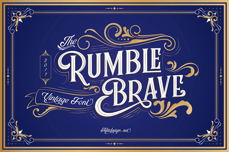 rumble brave typeface victorian font