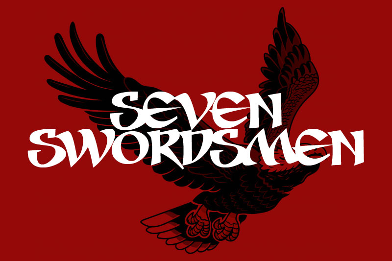 seven swordsmen bb tattoo font
