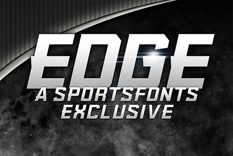 sportsfont edge fight font