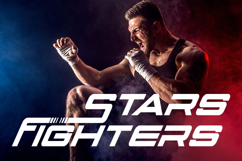 stars fighters fight font