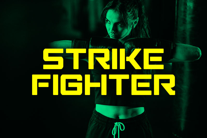strike fighter fight font