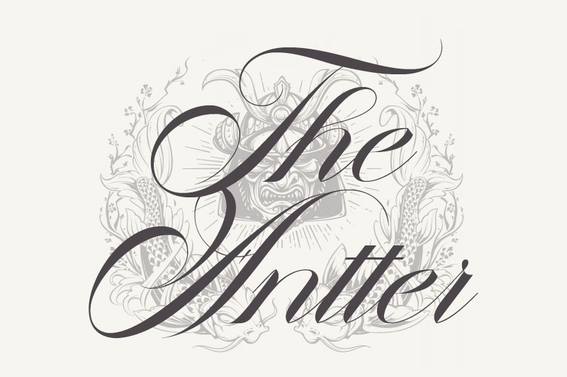 the antter tattoo font