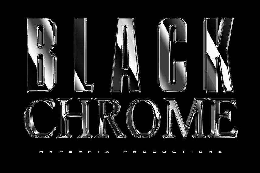 Metallic Chrome Text Effect Vol.14