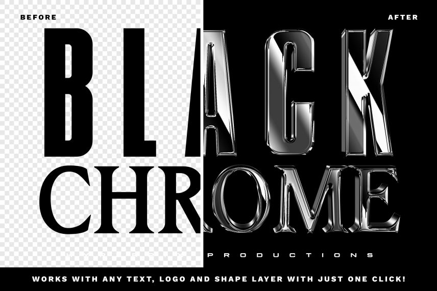Metallic Chrome Text Effect Vol.14