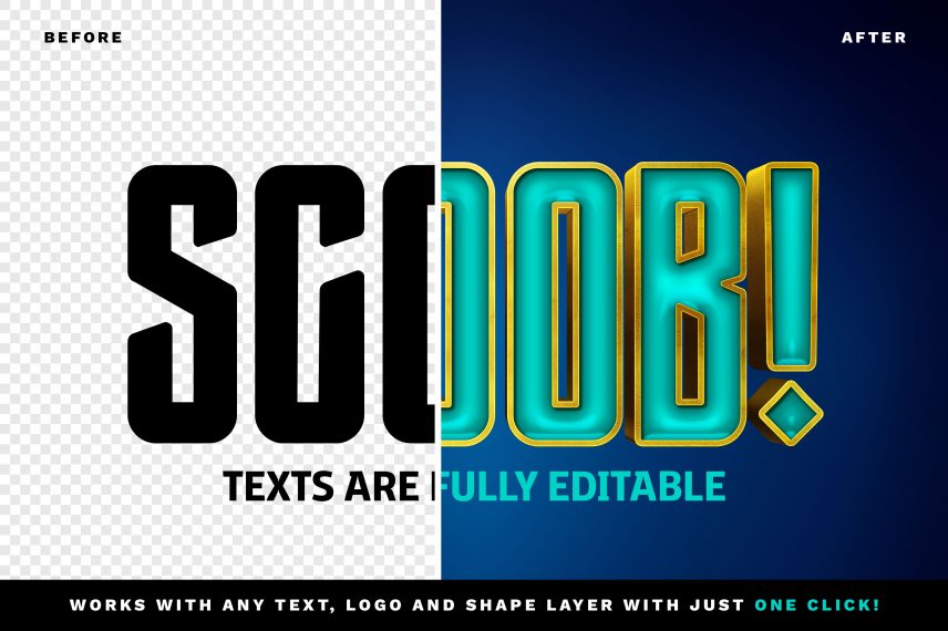 Scoob! Text Effect PSD Text Style