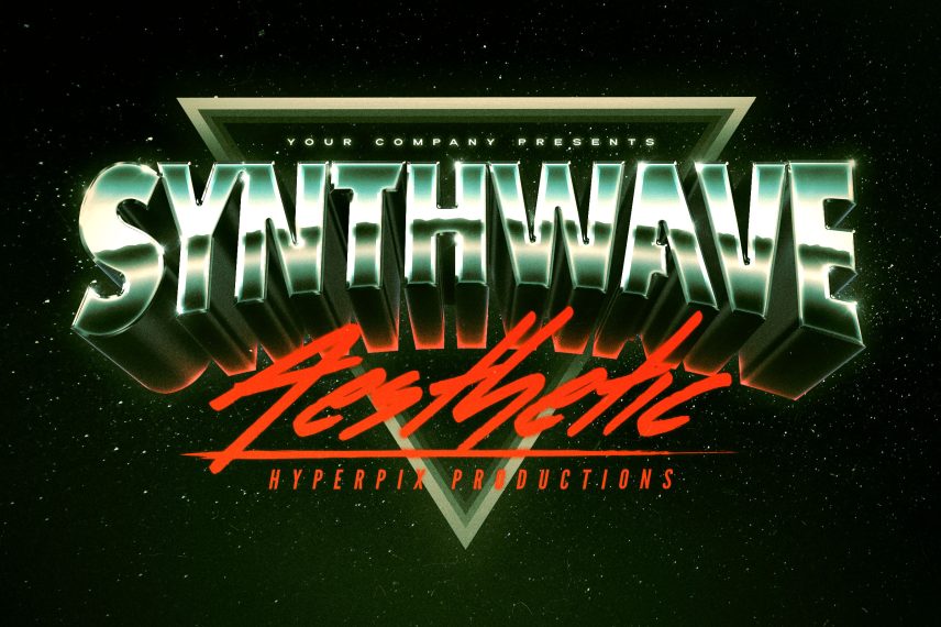 80s Chrome Text Effect and Logo Style Vol.6