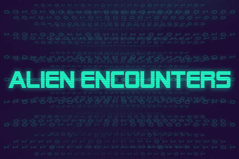 alien encounters hack font