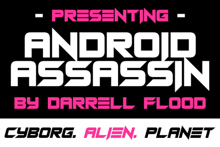 android assassin robot font