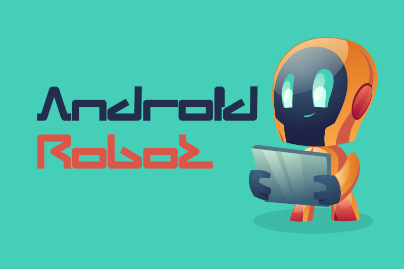 android robot robot font