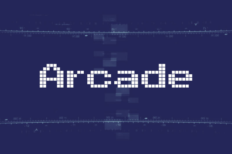 arcade hack font