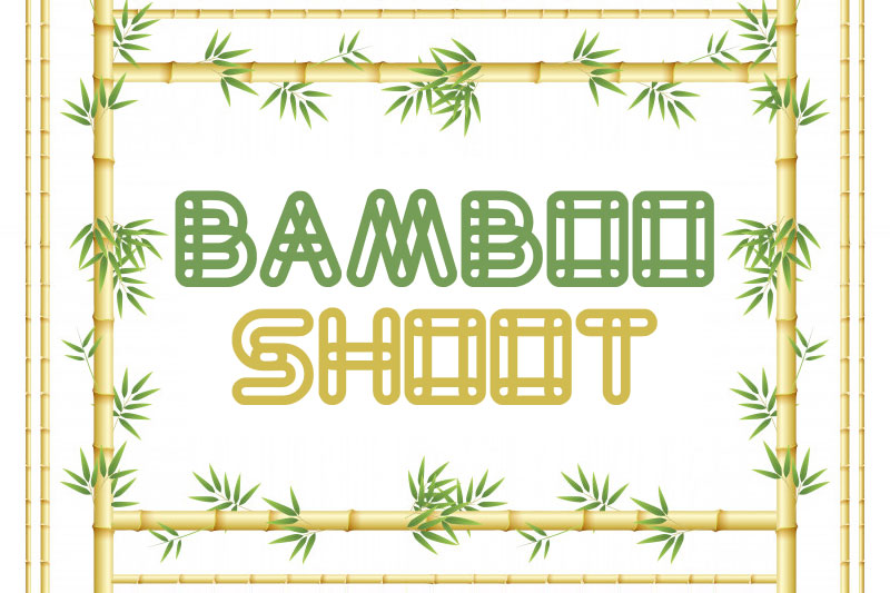 bamboo shoot bamboo font