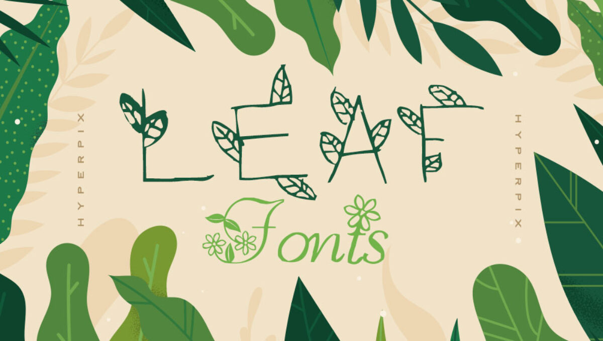 85 best free and premium leaf fonts hyperpix