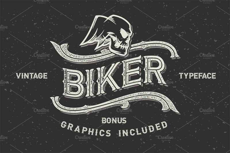 biker biker font
