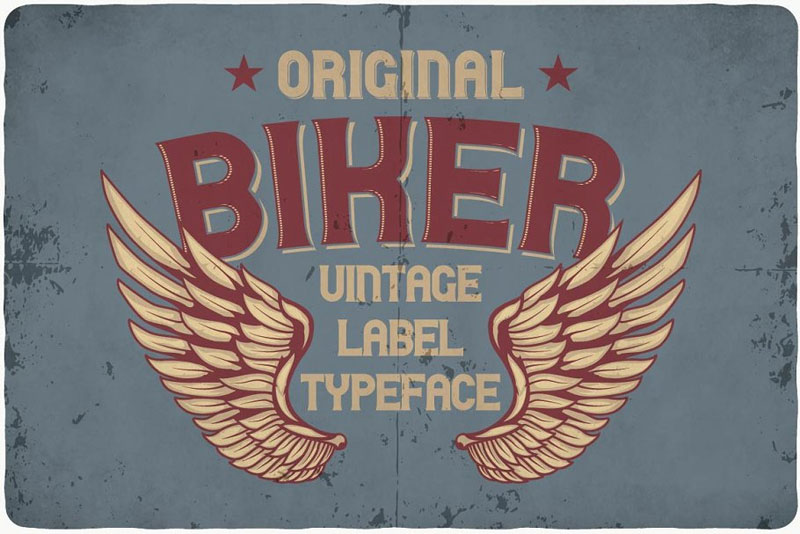 biker typeface biker font