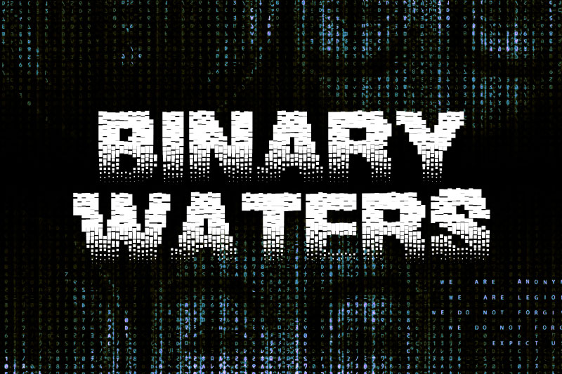 binary waters hack font