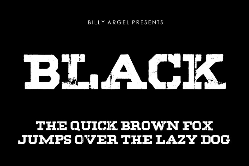 black hack font