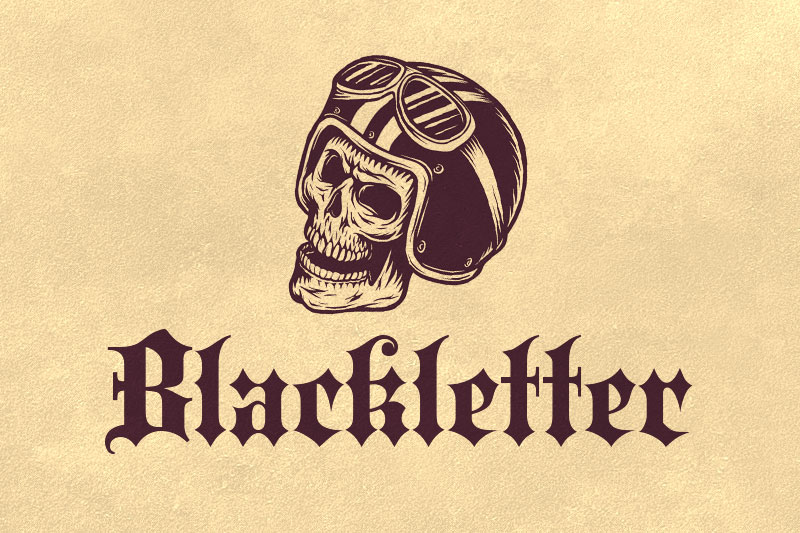 blackletter biker font