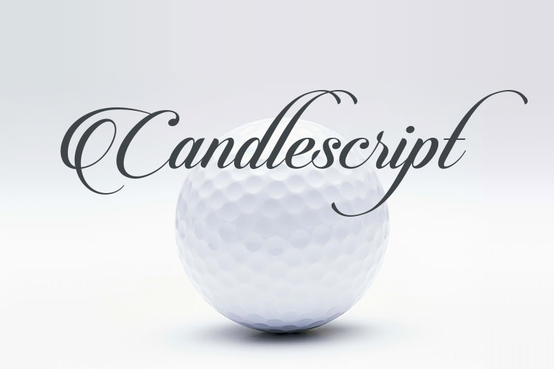 candlescript golf font