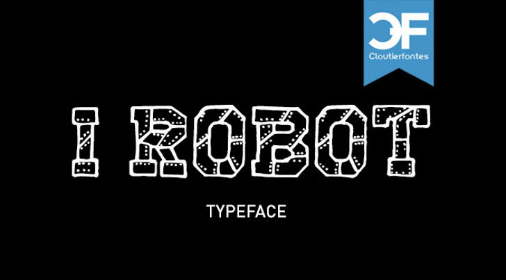 cf i robot robot font