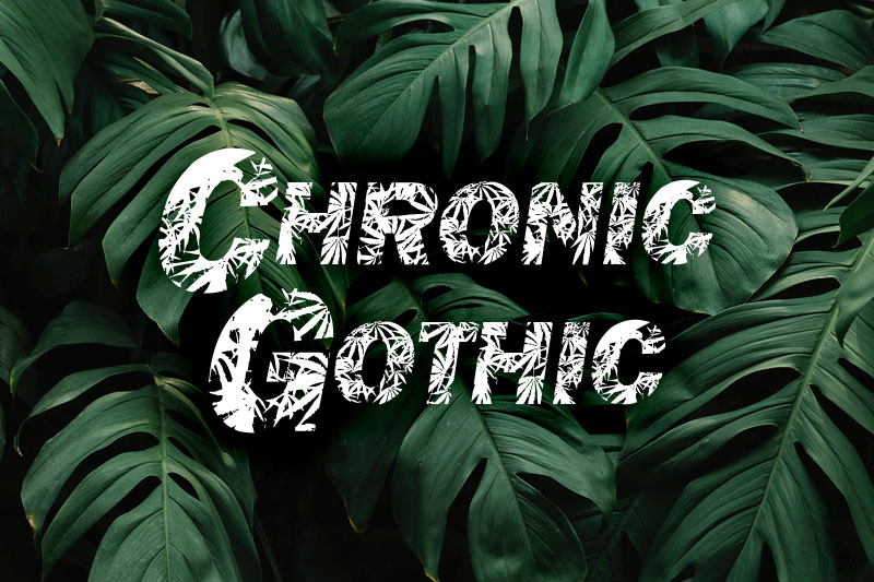 chronicgothic leaf font