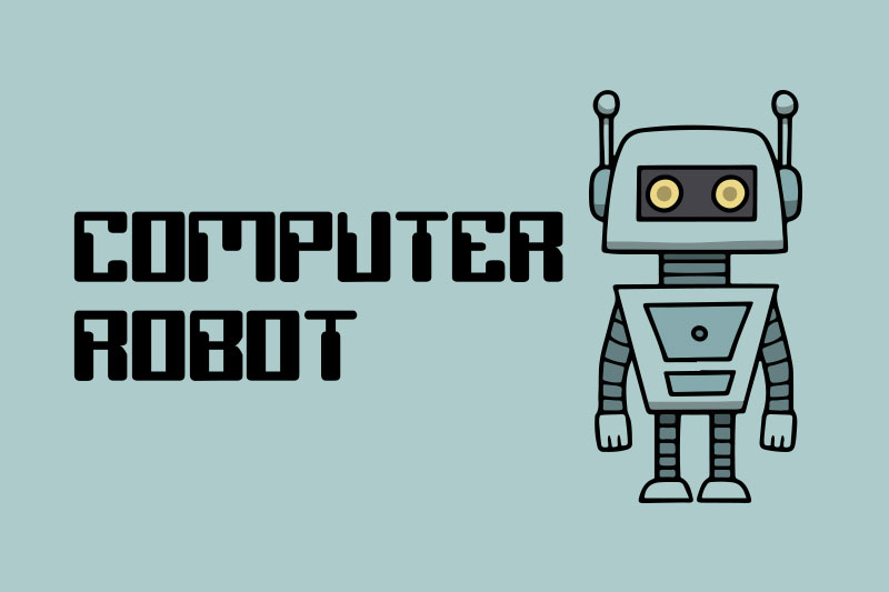 computer robot robot font