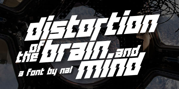 distortion of the brain and mind hack font