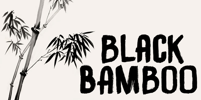 dk black bamboo bamboo font