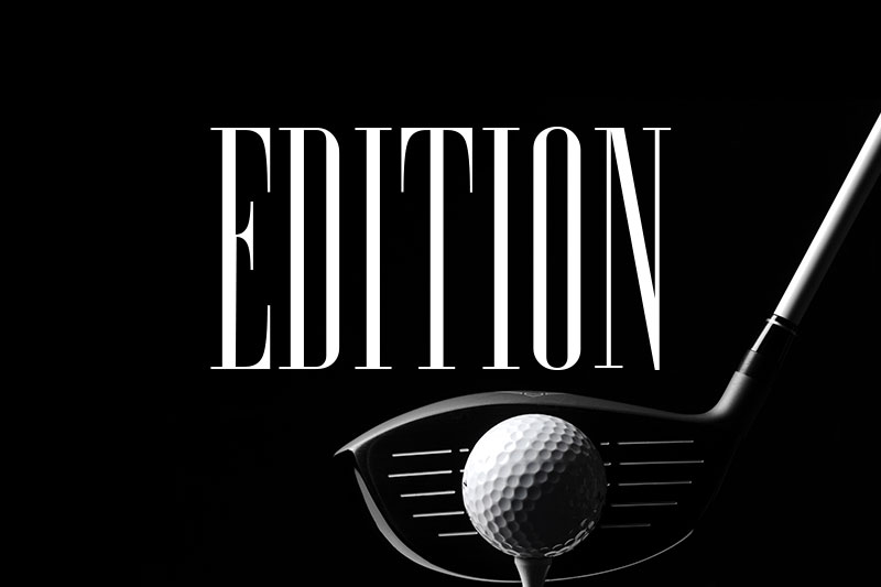 edition golf font